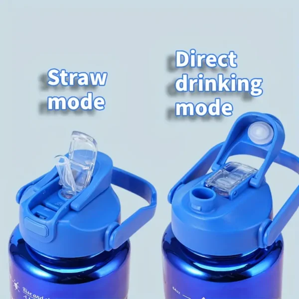 3pcs Gradient Portable Water Bottle Set with Straw - Leakproof- Perfect for Outdoor Activities & Running - BPA Free & Durable. - Image 5