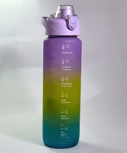 1000ML Gradient Water Bottle ith Motivational Time Marker (Two Colours Availble).