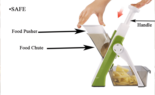 Mandoline Slicer Safe Vegetable Cutter Multi-purpose Food Vegetable Slicer for Kitchen. - Image 8