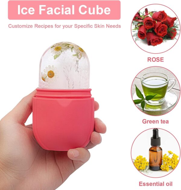 Ice Roller for Face and Eye, Silicone Ice Mold Face Massage, Facial Beauty Ice Roller Skin Care Tools. - Image 6