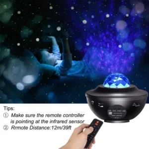 Starry Projector Galaxy Night Light with Ocean Wave Music Speaker.