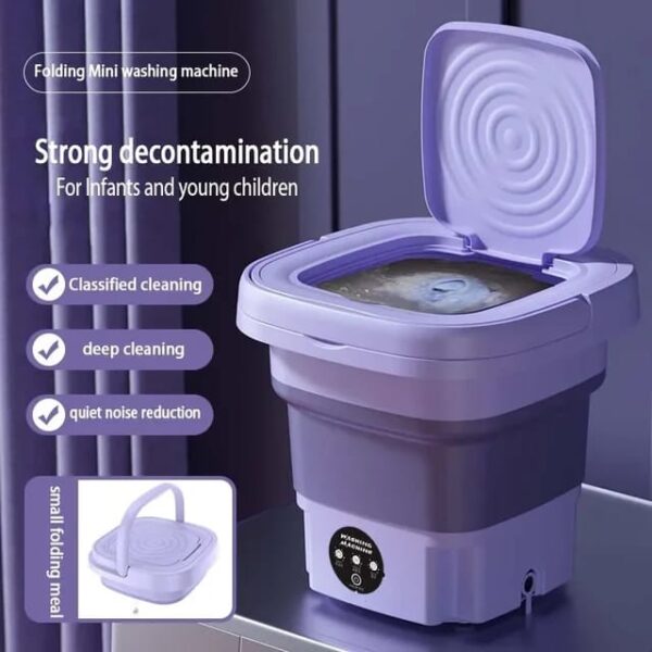 3kg Foldable Electric Mini Single Tub Washing Machine With Dryer. - Image 8