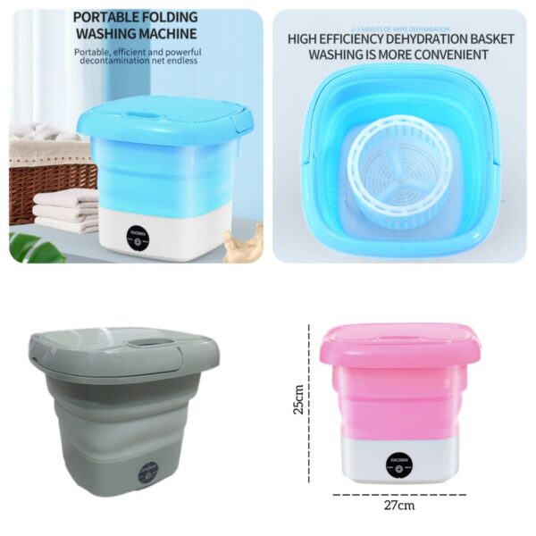 3kg Foldable Electric Mini Single Tub Washing Machine With Dryer. - Image 4