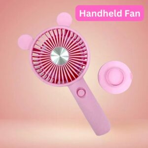 Rechargeable Handy Fan with Bear Ears (Mix/Random colour)