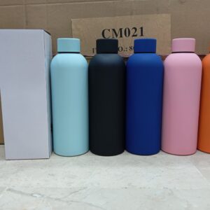 500ML Matt Water Bottle, High Quality (5 Colours Available).