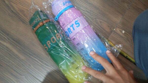 900 ML Plastic Sports Bottle, High Quality. Random Colour. - Image 8