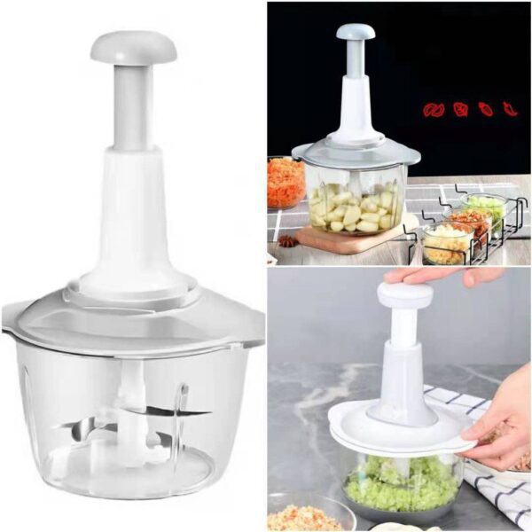 Hand-press Chopper Chop & Vegetable Garlic Cutter - Image 4