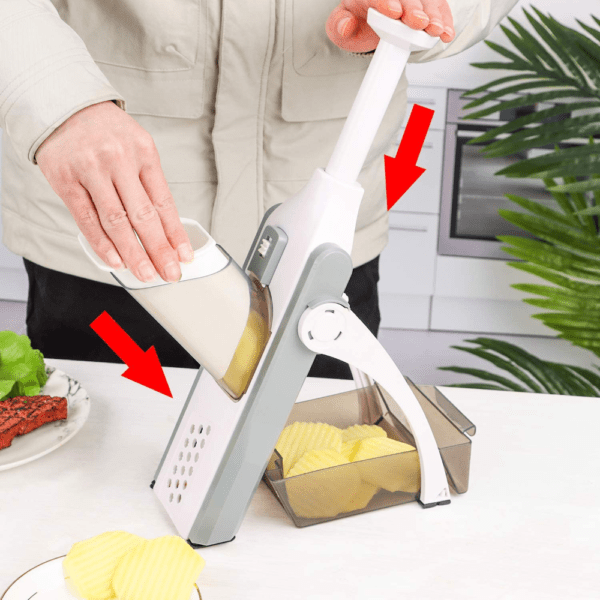 Mandoline Slicer Safe Vegetable Cutter Multi-purpose Food Vegetable Slicer for Kitchen. - Image 9