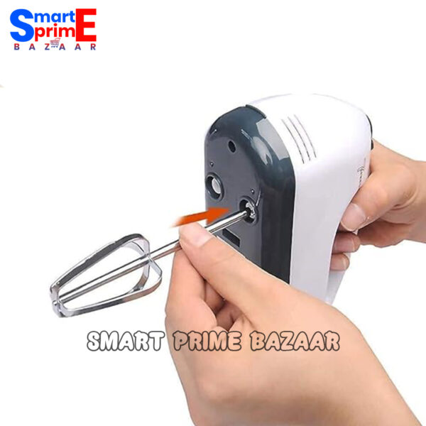 Scarlet Electrical Hand Mixer and Egg Beater, 7-Speed Stainless Steel - Image 9