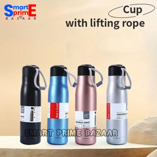 Vacuum Insulated Water Bottle & Vacuum Flask - 550ml,10 Hours Hot/30 Hours Cold, Double Walled 18/8 Stainless Steel for Kids, Random Color. - Image 2