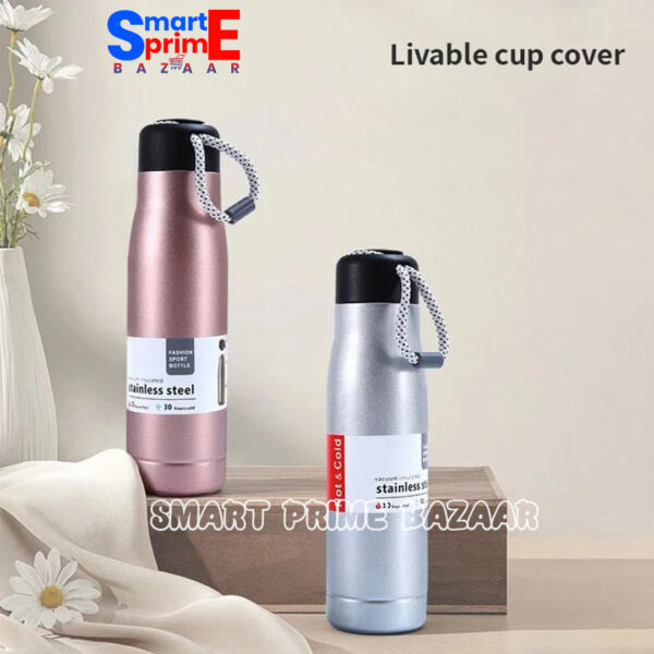 Vacuum Insulated Water Bottle & Vacuum Flask - 550ml,10 Hours Hot/30 Hours Cold, Double Walled 18/8 Stainless Steel for Kids, Random Color. - Image 8