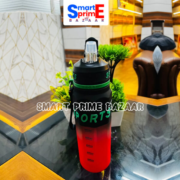 900 ML Plastic Sports Bottle, High Quality. Random Colour. - Image 6